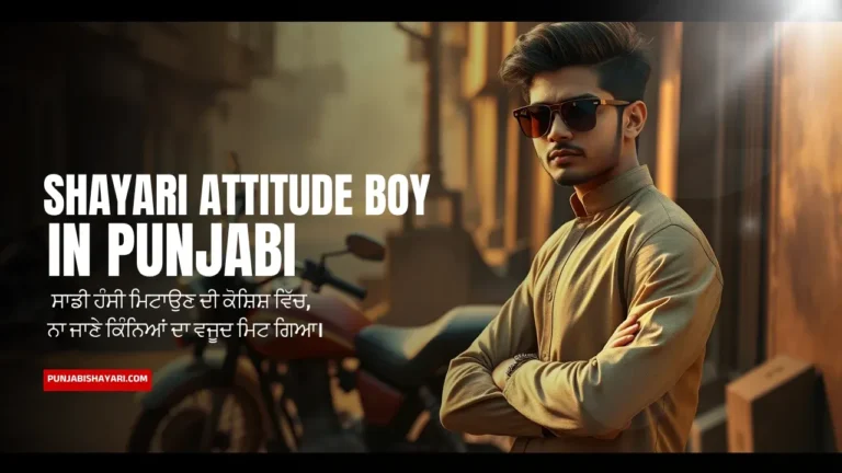 Punjabi Shayari Attitude Boy