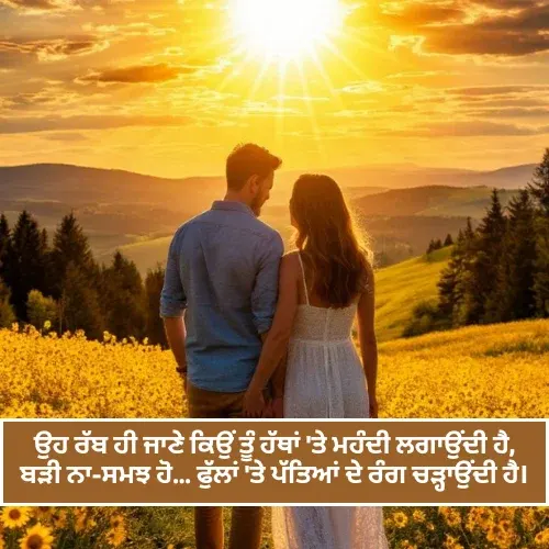 Romantic Shayari in Punjabi Image Romantic Shayari in Punjabi Image